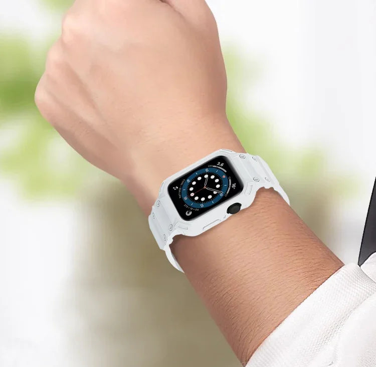 Armor TPU-Schutzhülle mit integriertem Armband, für Apple Watch Series 10/11 (46 mm) und Apple Watch Series 10/11 (42 mm)