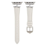X-förmiges Armband aus echtem Leder, passend für Apple Watch 46 mm / 49 mm / 45 mm / 44 mm und 42 mm / 41 mm / 40 mm / 38 mm