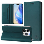 RC01 Zweifach gefaltete magnetische Saug-RFID-Leder-Handyhülle, für iPhone 16 Pro, für iPhone 16 Plus, für iPhone 16, für iPhone 15 Pro Max, für iPhone 15 Pro, für iPhone 15 Plus