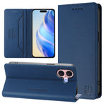 RC01 Zweifach gefaltete magnetische Saug-RFID-Leder-Handyhülle, für iPhone 16 Pro, für iPhone 16 Plus, für iPhone 16, für iPhone 15 Pro Max, für iPhone 15 Pro, für iPhone 15 Plus