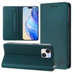 RC01 Zweifach gefaltete magnetische Saug-RFID-Leder-Handyhülle, für iPhone 16 Pro, für iPhone 16 Plus, für iPhone 16, für iPhone 15 Pro Max, für iPhone 15 Pro, für iPhone 15 Plus
