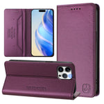 RC01 Dual-Folded Magnetic Suction RFID Leather Phone Case, For iPhone 13 Pro Max, For iPhone 13 Pro, For iPhone 13 mini, For iPhone 12 / 12 Pro, For iPhone 12 Pro Max, For iPhone 12 mini