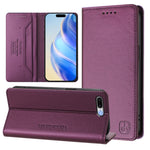 RC01 Doppelt Gefaltete Magnetische Saug-RFID Leder Handyhülle, Für iPhone 7 Plus / 8 Plus
