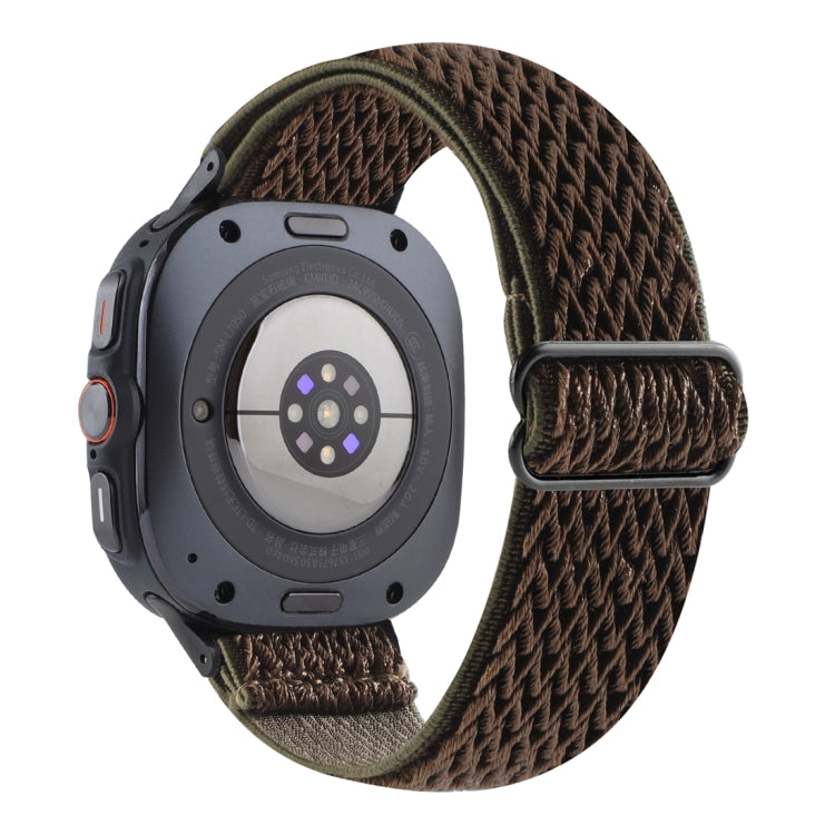 Wave Pattern Nylon Braided Watch Band, For Samsung Galaxy Watch Ultra 47mm / Ultra 2025