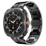 Schmetterlingsschnalle Titanlegierung Uhrenarmband, für Samsung Galaxy Watch Ultra 47mm / Ultra 2025