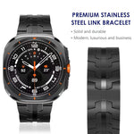 Schmetterlingsschnalle Titanlegierung Uhrenarmband, für Samsung Galaxy Watch Ultra 47mm / Ultra 2025