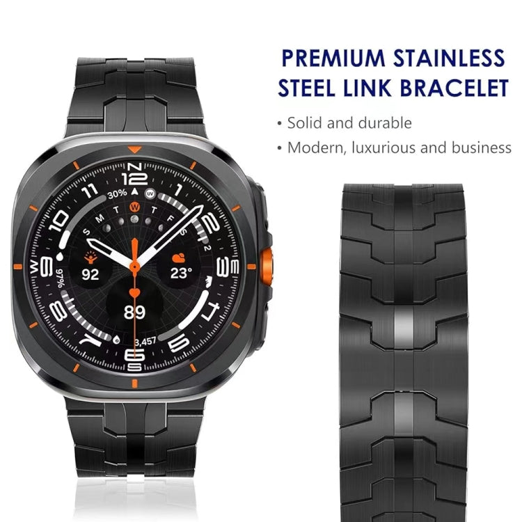 Schmetterlingsschnalle Titanlegierung Uhrenarmband, für Samsung Galaxy Watch Ultra 47mm / Ultra 2025