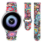 20 mm breites Silikonarmband mit umgekehrter Schnalle und Aufdruck, für Samsung Galaxy Active2