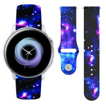 20 mm breites Silikonarmband mit umgekehrter Schnalle und Aufdruck, für Samsung Galaxy Active2