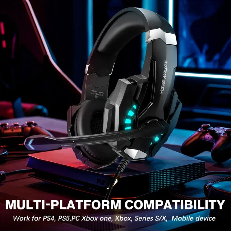 KOTION EACH G9000 Pro Over-Ear Gaming Headset mit Mikrofon, Kabellänge: ca. 2,1 m, G9000 Pro