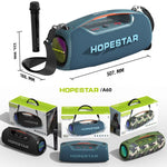 HOPESTAR A60 100W Outdoor Tragbarer IPX6 Wasserdichter Bluetooth-Lautsprecher mit Mikrofon
