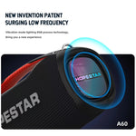 HOPESTAR A60 100W Outdoor Tragbarer IPX6 Wasserdichter Bluetooth-Lautsprecher mit Mikrofon