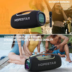 HOPESTAR A60 100W Outdoor Tragbarer IPX6 Wasserdichter Bluetooth-Lautsprecher mit Mikrofon