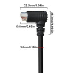 Mini DIN 6-poliges Kernverlängerungskabel, 0,5m, 1,8m, 3m