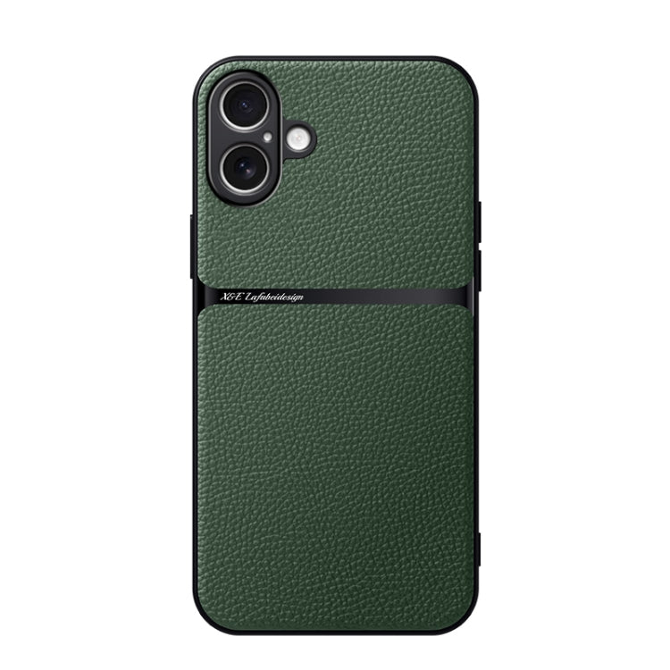 Litschi-Leder Magnetische Rundum-Stoßfeste Handyhülle, Für iPhone 17e / 16e, Für iPhone 17 Pro Max, Für iPhone 17 Pro, Für iPhone 17, Für iPhone Air, Für iPhone 16 Pro Max, Für iPhone 16 Pro, Für iPhone 16 Plus