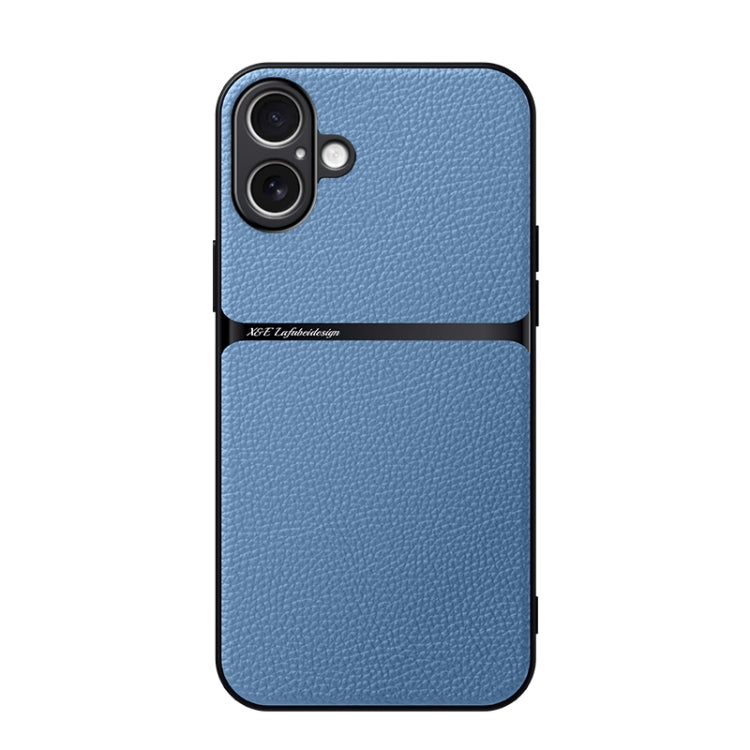 Litschi-Leder Magnetische Rundum-Stoßfeste Handyhülle, Für iPhone 17e / 16e, Für iPhone 17 Pro Max, Für iPhone 17 Pro, Für iPhone 17, Für iPhone Air, Für iPhone 16 Pro Max, Für iPhone 16 Pro, Für iPhone 16 Plus