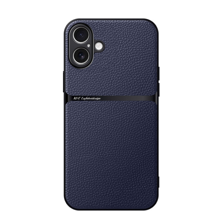 Litschi-Leder Magnetische Rundum-Stoßfeste Handyhülle, Für iPhone 17e / 16e, Für iPhone 17 Pro Max, Für iPhone 17 Pro, Für iPhone 17, Für iPhone Air, Für iPhone 16 Pro Max, Für iPhone 16 Pro, Für iPhone 16 Plus