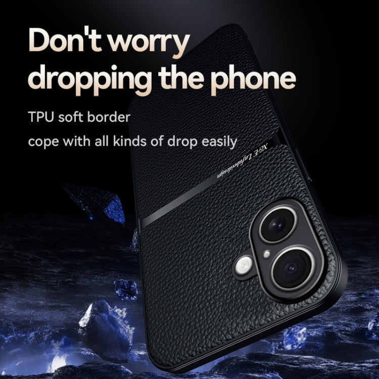 Litschi-Leder Magnetische Vollschutz Stoßfeste Handyhülle, Für iPhone 16, Für iPhone 15 Pro Max, Für iPhone 15 Pro, Für iPhone 15 Plus, Für iPhone 15, Für iPhone 14 Plus, Für iPhone 14, Für iPhone 14 Pro