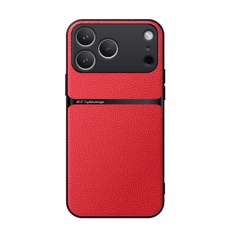 Litschi-Leder Magnetische Rundum-Stoßfeste Handyhülle, Für iPhone 17e / 16e, Für iPhone 17 Pro Max, Für iPhone 17 Pro, Für iPhone 17, Für iPhone Air, Für iPhone 16 Pro Max, Für iPhone 16 Pro, Für iPhone 16 Plus