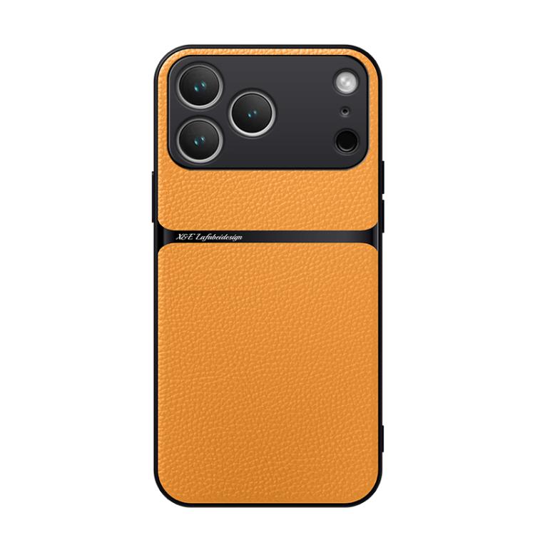Litschi-Leder Magnetische Rundum-Stoßfeste Handyhülle, Für iPhone 17e / 16e, Für iPhone 17 Pro Max, Für iPhone 17 Pro, Für iPhone 17, Für iPhone Air, Für iPhone 16 Pro Max, Für iPhone 16 Pro, Für iPhone 16 Plus