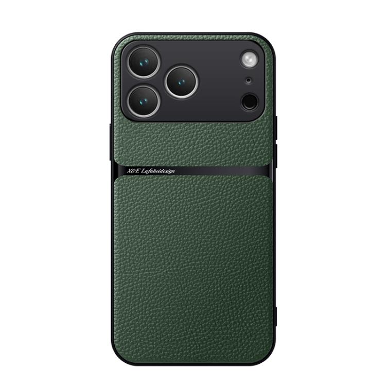 Litschi-Leder Magnetische Rundum-Stoßfeste Handyhülle, Für iPhone 17e / 16e, Für iPhone 17 Pro Max, Für iPhone 17 Pro, Für iPhone 17, Für iPhone Air, Für iPhone 16 Pro Max, Für iPhone 16 Pro, Für iPhone 16 Plus