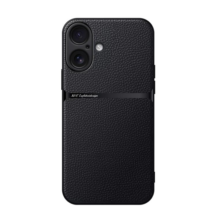 Litschi-Leder Magnetische Rundum-Stoßfeste Handyhülle, Für iPhone 17e / 16e, Für iPhone 17 Pro Max, Für iPhone 17 Pro, Für iPhone 17, Für iPhone Air, Für iPhone 16 Pro Max, Für iPhone 16 Pro, Für iPhone 16 Plus