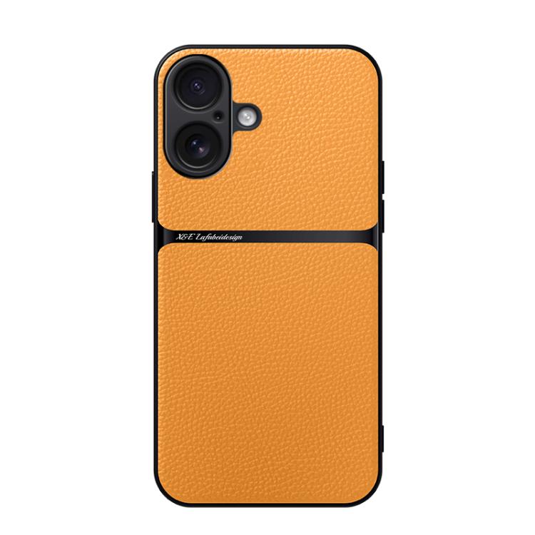 Litschi-Leder Magnetische Rundum-Stoßfeste Handyhülle, Für iPhone 17e / 16e, Für iPhone 17 Pro Max, Für iPhone 17 Pro, Für iPhone 17, Für iPhone Air, Für iPhone 16 Pro Max, Für iPhone 16 Pro, Für iPhone 16 Plus