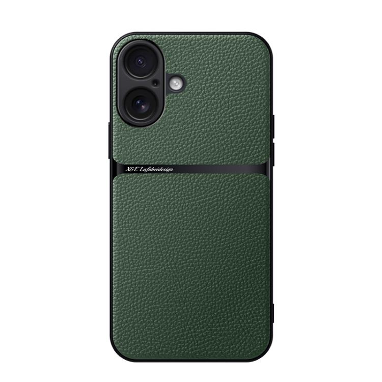 Litschi-Leder Magnetische Rundum-Stoßfeste Handyhülle, Für iPhone 17e / 16e, Für iPhone 17 Pro Max, Für iPhone 17 Pro, Für iPhone 17, Für iPhone Air, Für iPhone 16 Pro Max, Für iPhone 16 Pro, Für iPhone 16 Plus