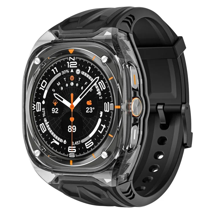 Modifiziertes PC-Hybrid-TPU-Uhrengehäuse mit Armband, für Samsung Galaxy Watch Ultra 47 mm / Ultra 2025