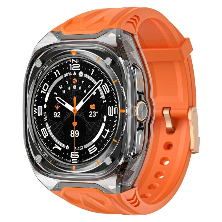 Modifiziertes PC-Hybrid-TPU-Uhrengehäuse mit Armband, für Samsung Galaxy Watch Ultra 47 mm / Ultra 2025
