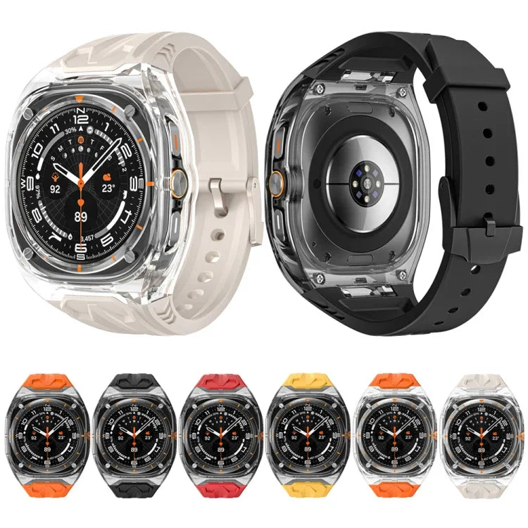 Modifiziertes PC-Hybrid-TPU-Uhrengehäuse mit Armband, für Samsung Galaxy Watch Ultra 47 mm / Ultra 2025