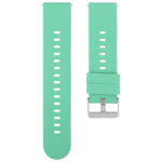 Solid Color Steel Buckle Silicone Watch Band, 18mm, 19mm, 20mm