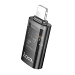 hoco UA36A 8 Pin Stecker zu USB-C / Type-C Buchse OTG transparenter Adapter, 8 Pin Stecker zu USB-C / Type-C Buchse