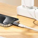 hoco UA36D USB-C / Type-C Stecker zu 8 Pin Buchse OTG transparenter Adapter, USB-C / Type-C Stecker zu 8 Pin Buchse