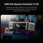 AUN U002 1920x1080P 970ANSI Android 12 Heimkino Smart-Projektor, US-Stecker, UK-Stecker, AU-Stecker, EU-Stecker