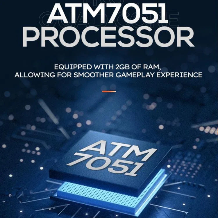 PROJECT X Handheld-Spielkonsole mit 4,3-Zoll-Bildschirm und ATM 7051 CPU