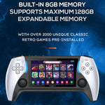 PROJECT X Handheld-Spielkonsole mit 4,3-Zoll-Bildschirm und ATM 7051 CPU