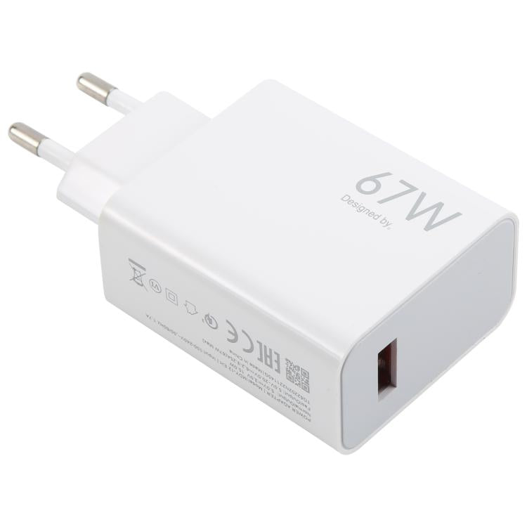 67W USB-Schnellladegerät mit 1m USB-auf-Typ-C-Kabel, 67W Typ-C-Kabel