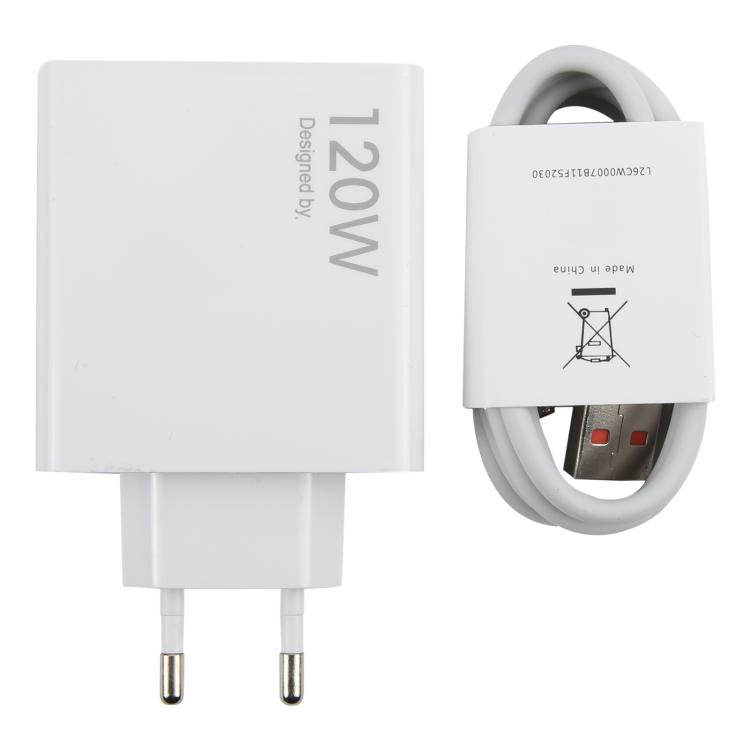 120W USB-Schnellladegerät mit 1m USB-zu-Type-C-Kabel, 120W