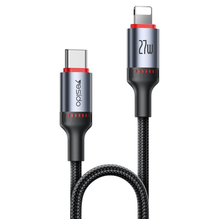 Yesido CA182 PD27W 3A USB-C / Typ-C auf 8-Pin Ladedatenkabel, Länge: 1,2m, CA182