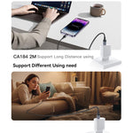 Yesido CA184 PD27W 3A USB-C / Typ-C auf 8 Pin Lade-Datenkabel, Länge: 2m, CA184