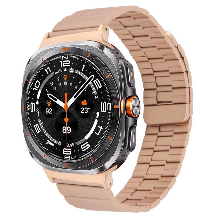 Magnetisches Uhrenarmband aus Bambus und Edelstahl, für Samsung Galaxy Watch Ultra 47 mm / Ultra 2025