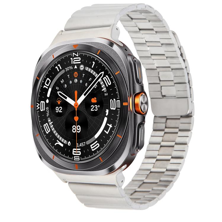 Magnetisches Uhrenarmband aus Bambus und Edelstahl, für Samsung Galaxy Watch Ultra 47 mm / Ultra 2025