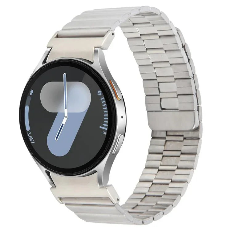 Magnetisches Metall-Uhrenarmband aus Bambus mit Schnellverschluss, passend für Samsung Galaxy Watch 7 / 6 / 5 / 4