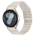 Magnetisches Metall-Uhrenarmband aus Bambus mit Schnellverschluss, passend für Samsung Galaxy Watch 7 / 6 / 5 / 4