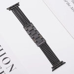 6-reihiges Edelstahl-Uhrenarmband, passend für Apple Watch 46 mm / 49 mm / 45 mm / 44 mm und 42 mm / 41 mm / 40 mm / 38 mm