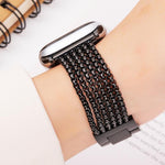 6-reihiges Edelstahl-Uhrenarmband, passend für Apple Watch 46 mm / 49 mm / 45 mm / 44 mm und 42 mm / 41 mm / 40 mm / 38 mm