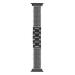 6-reihiges Edelstahl-Uhrenarmband, passend für Apple Watch 46 mm / 49 mm / 45 mm / 44 mm und 42 mm / 41 mm / 40 mm / 38 mm