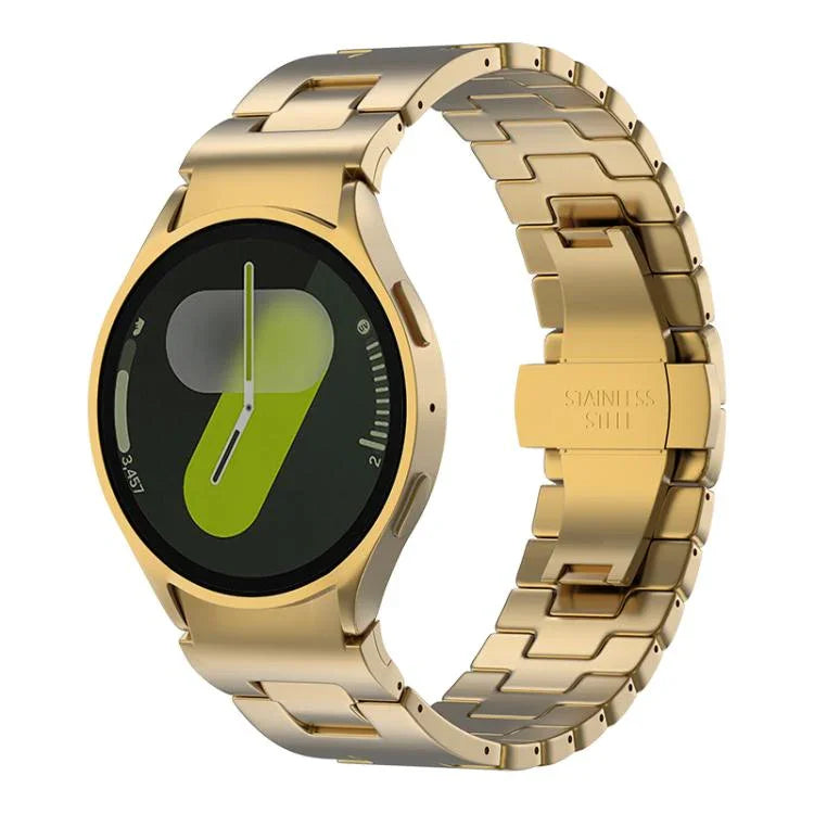 Schnellverschluss-Armband aus Edelstahl in H-Form, für Samsung Galaxy Watch 7 / 6 / 5 / 4