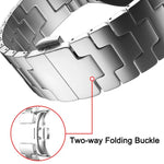 Schnellverschluss-Armband aus Edelstahl in H-Form, für Samsung Galaxy Watch 7 / 6 / 5 / 4